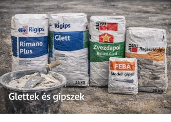 GLETTEK ÉS GIPSZEK - Réti Tüzép