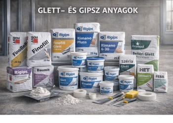 GLETTEK, GIPSZEK ÉS HÉZAGOLÓ ANYAGOK - Réti Tüzép